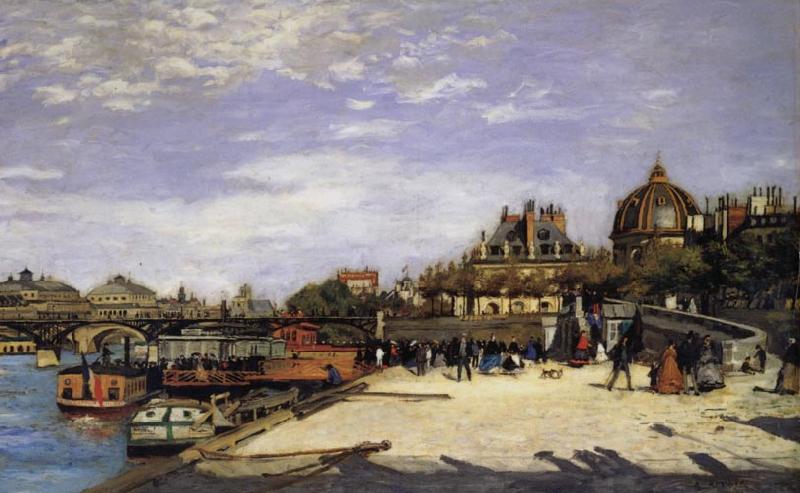 Pierre Renoir The Pone des Arts and the Institut de Frane oil painting image